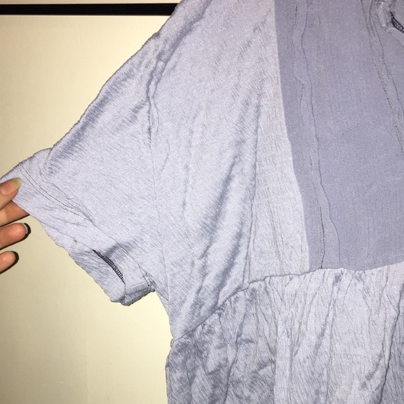 Urban Outfitters Blue Crop Top Very Loose Large - Picture 4 of 5